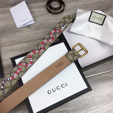 fake kingsnake gucci belt|gucci belt clearance.